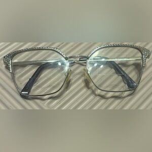 Elegant Silver Women's Glasses